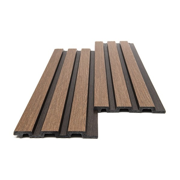 PS PANEL WITH 3D SLATS GOLDEN OAK/D.BROWN PIANO