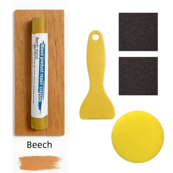 WOOD FILLER REPAIR WAX STICK BEECH - KIT