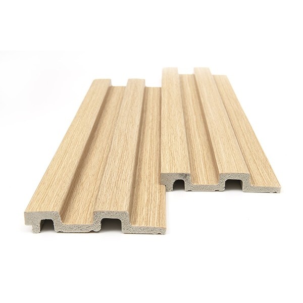 PS PANEL WITH 3D SLATS RESIDENCE WHITE OAK