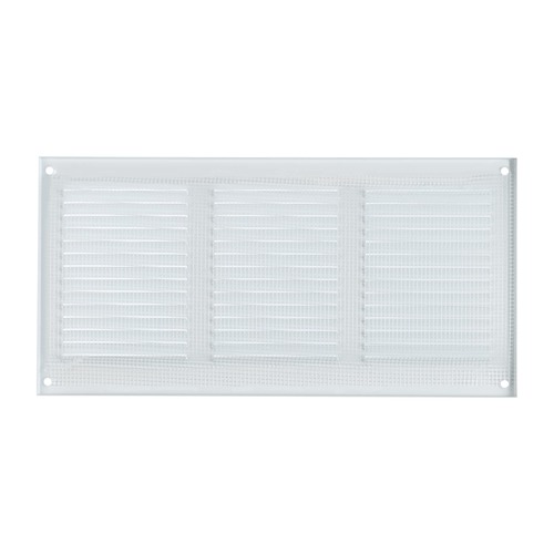 VENTILATION GRILL 0.6MM 15X30 WHITE WITH NET